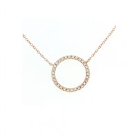 Collana Marco Gerbella Donna in Oro rosa Diamante 0.30 Ct BO-CL-21-1R - BO-CL-21-1R